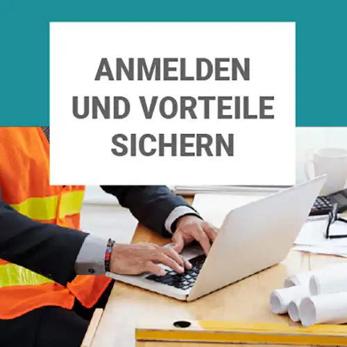 Anmelden und Vorteile sichern